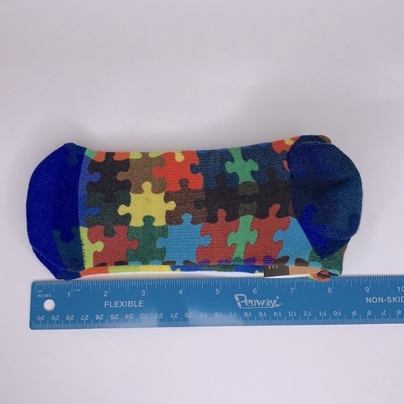 Upper Echelon Socks Autism Awareness New Ankle Length Size youth 11-men’s 12 - Picture 6 of 7